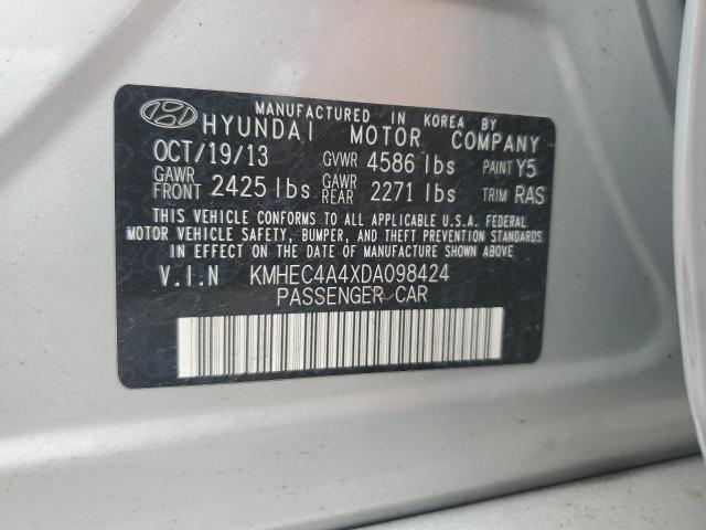 2013 Hyundai Sonata Hybrid VIN: KMHEC4A4XDA098424 Lot: 53074864