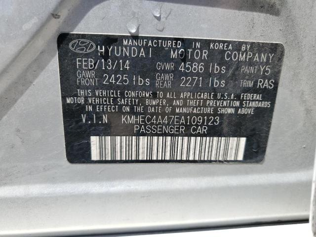 2014 Hyundai Sonata Hybrid VIN: KMHEC4A47EA109123 Lot: 56038774