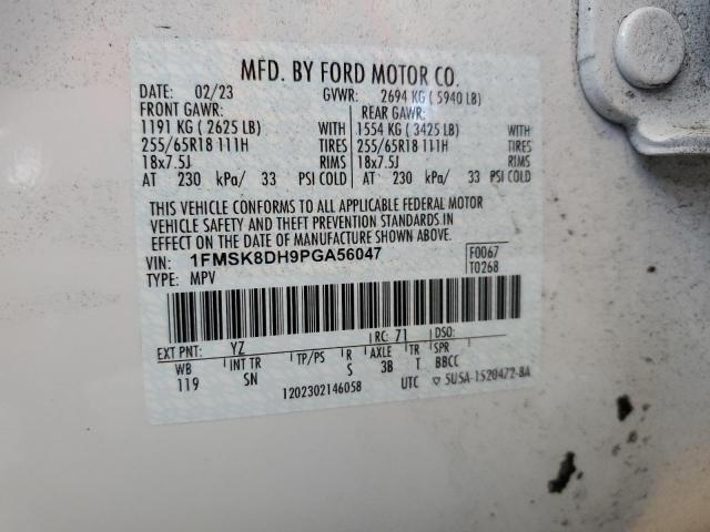 2023 FORD EXPLORER X - 1FMSK8DH9PGA56047