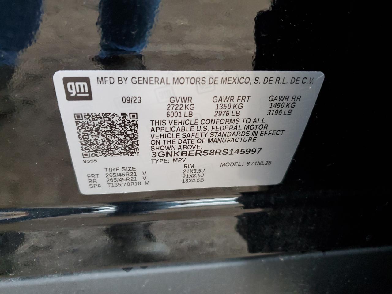 3GNKBERS8RS145997 2024 Chevrolet Blazer Rs