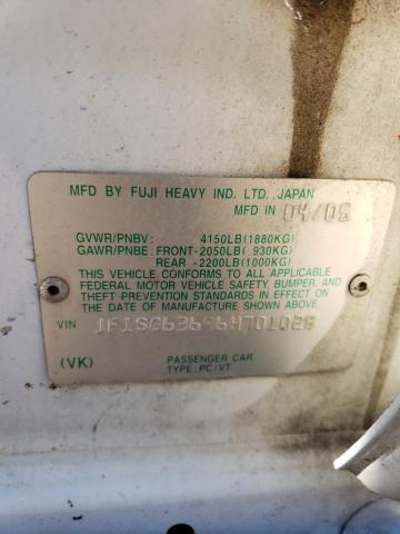 2006 Subaru Forester 2.5X VIN: JF1SG63696H701028 Lot: 56940954