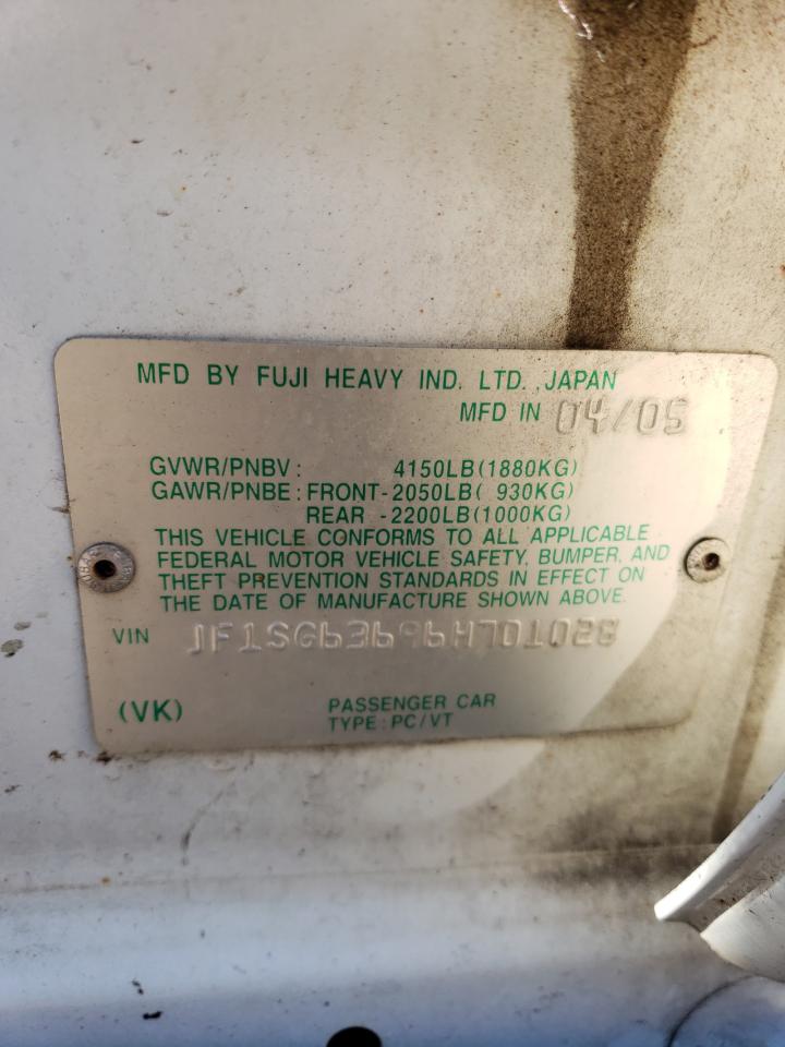 JF1SG63696H701028 2006 Subaru Forester 2.5X