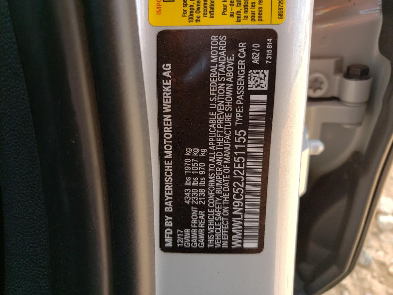 WMWLN9C52J2E51155 2018 Mini Cooper S Clubman