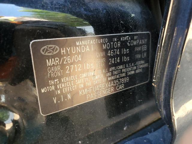 2004 Hyundai Xg 350 VIN: KMHFU45EX4A357899 Lot: 54412064