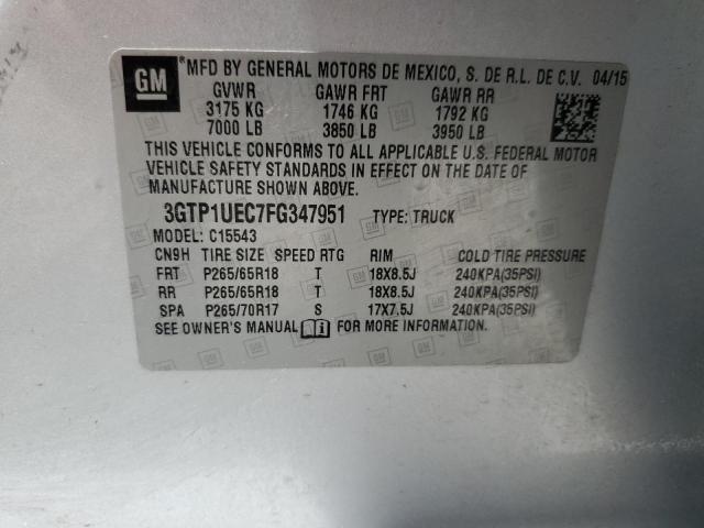 2015 GMC SIERRA C15 - 3GTP1UEC7FG347951