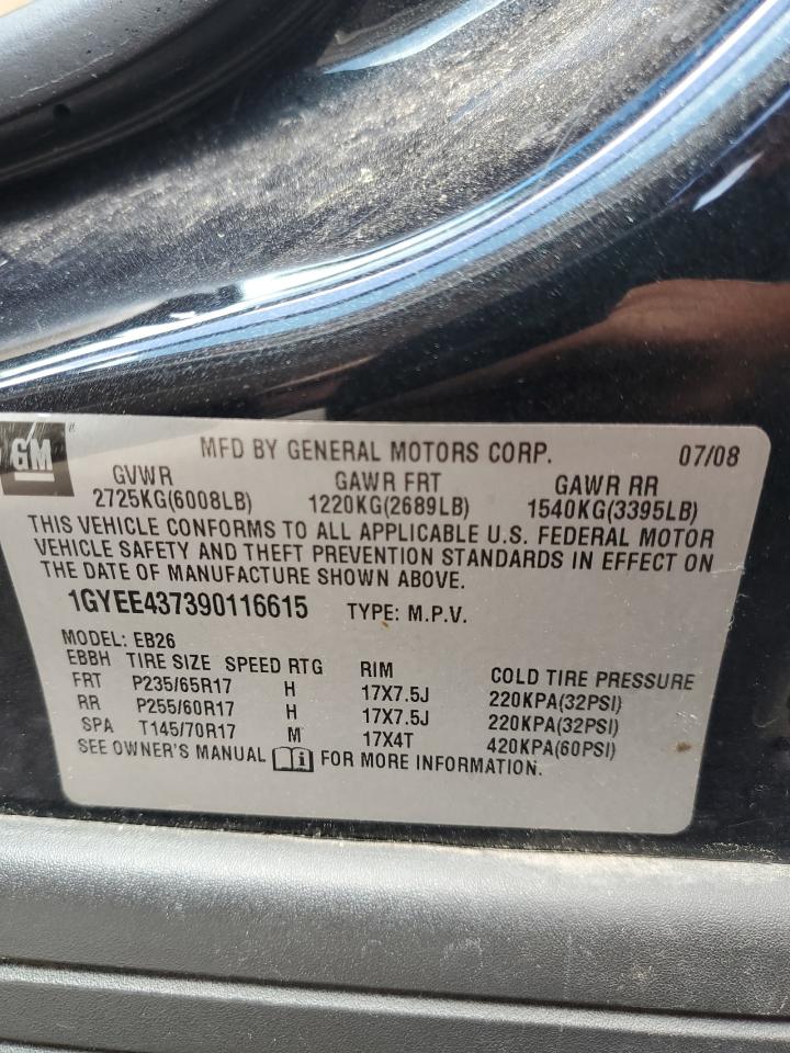 1GYEE437390116615 2009 Cadillac Srx