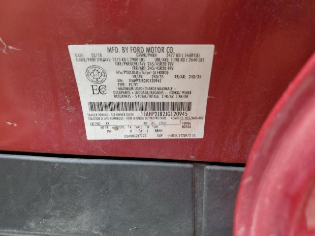 2018 Ford Taurus Limited VIN: 1FAHP2J82JG120945 Lot: 54719984