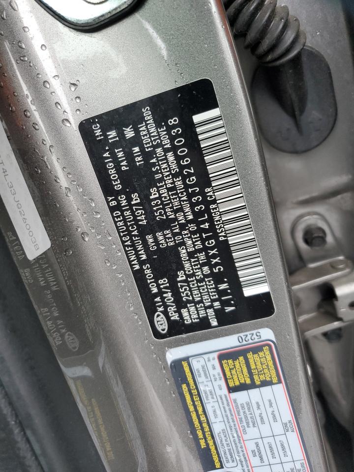 5XXGT4L33JG260038 2018 Kia Optima Lx