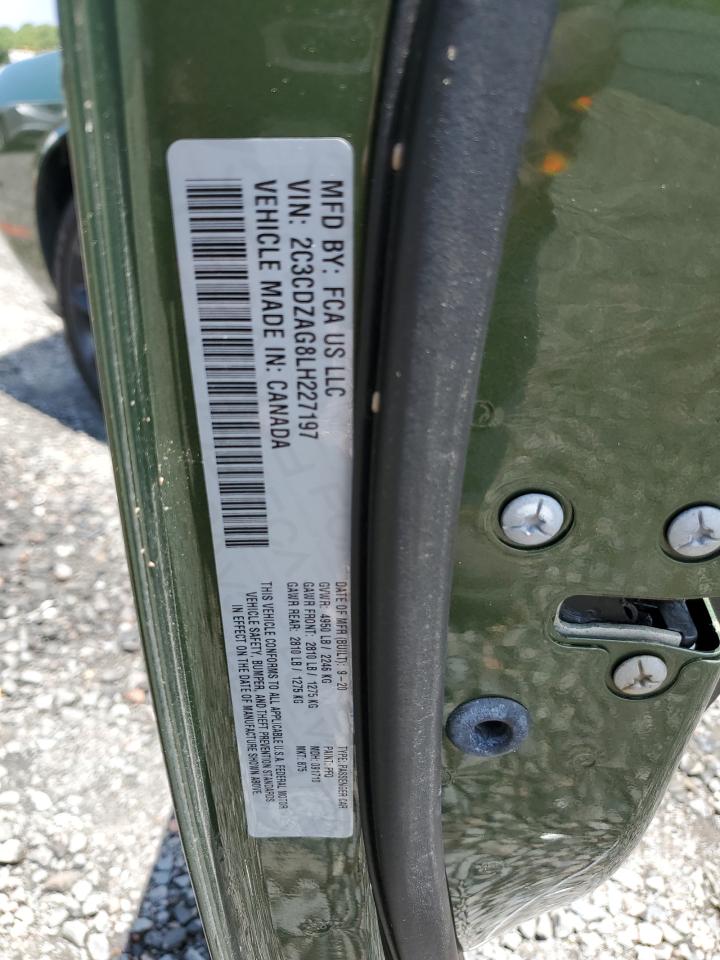 2C3CDZAG8LH227197 2020 Dodge Challenger Sxt