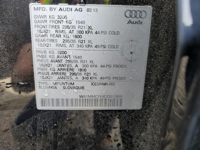 2013 Audi Q7 Premium Plus VIN: WA1MMCFE8DD012898 Lot: 56763704