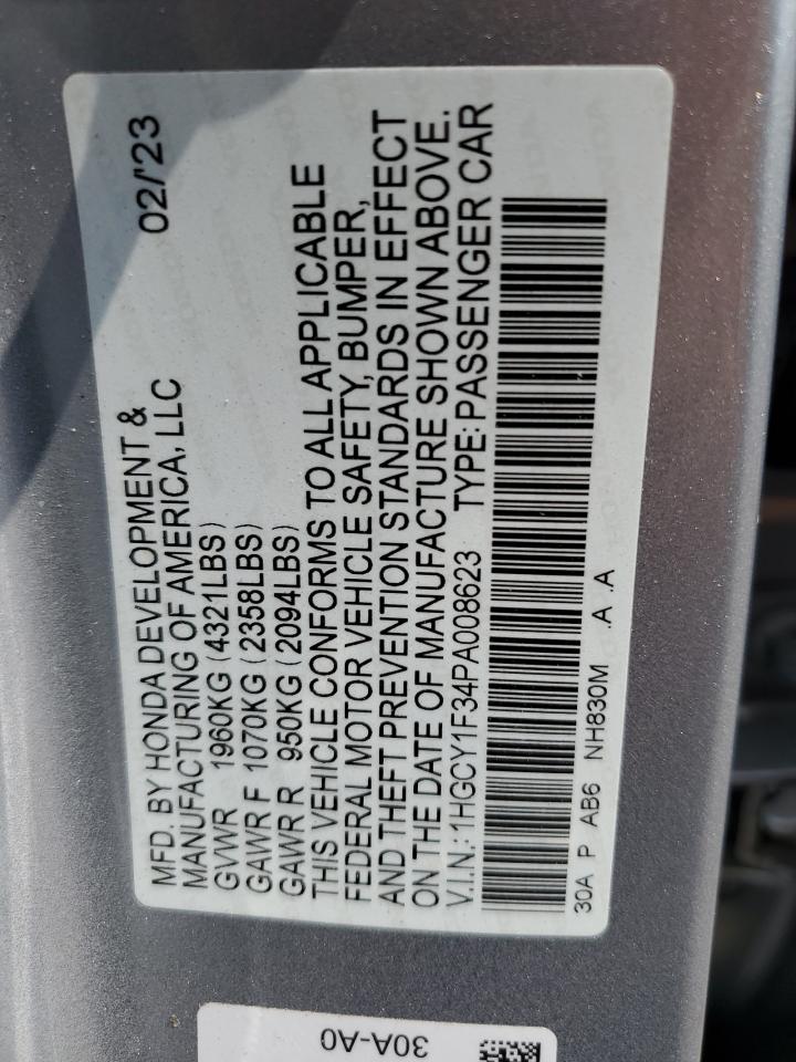 1HGCY1F34PA008623 HONDA ACCORD 2023