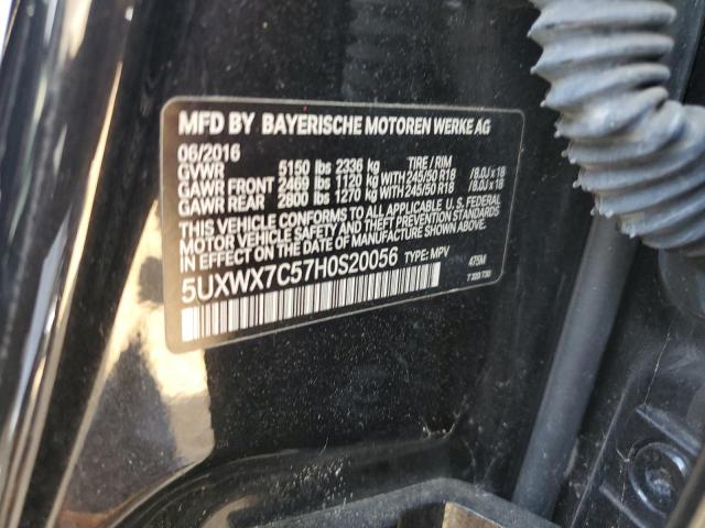 Паркетники BMW X3 2017 Черный