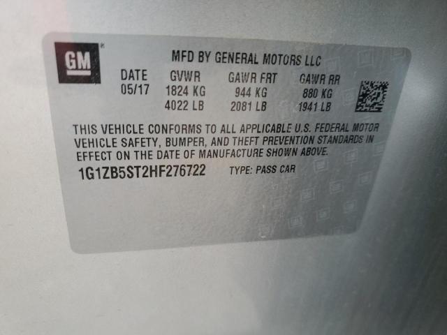 1G1ZB5ST2HF276722 2017 CHEVROLET MALIBU - Image 12