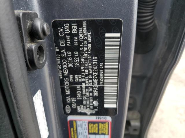 2019 Kia Rio S VIN: 3KPA24AB7KE243319 Lot: 55139564