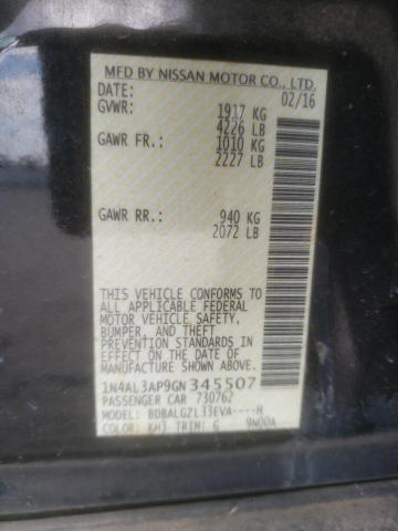 2016 Nissan Altima 2.5 VIN: 1N4AL3AP9GN345507 Lot: 54698824