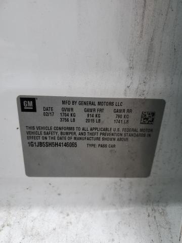 2017 CHEVROLET SONIC LS - 1G1JB5SH5H4146065