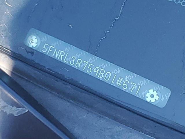 2009 Honda Odyssey Exl VIN: 5FNRL38759B014671 Lot: 56506134