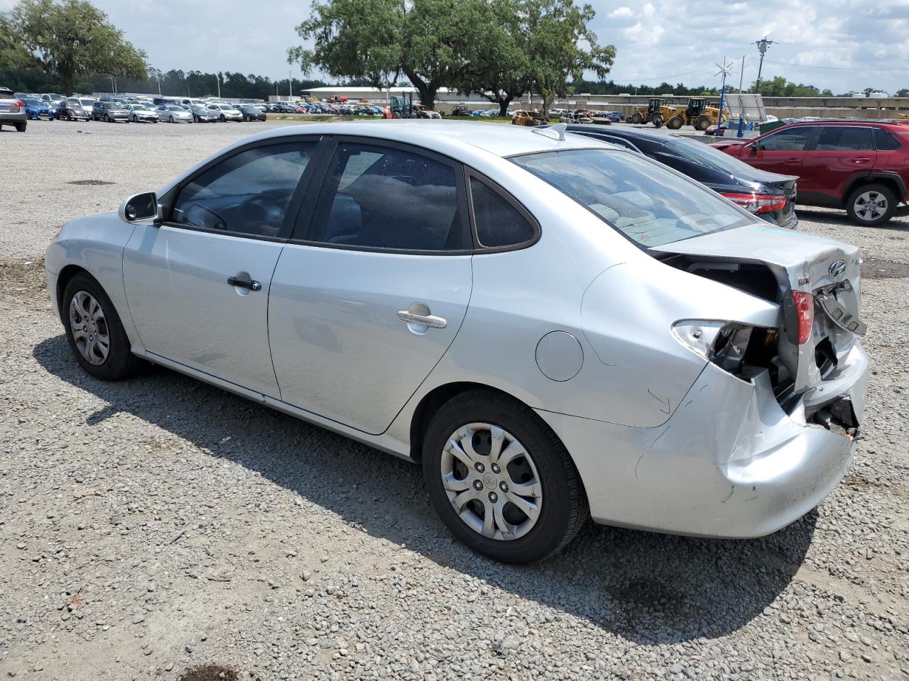 KMHDU4AD1AU076587 2010 Hyundai Elantra Blue