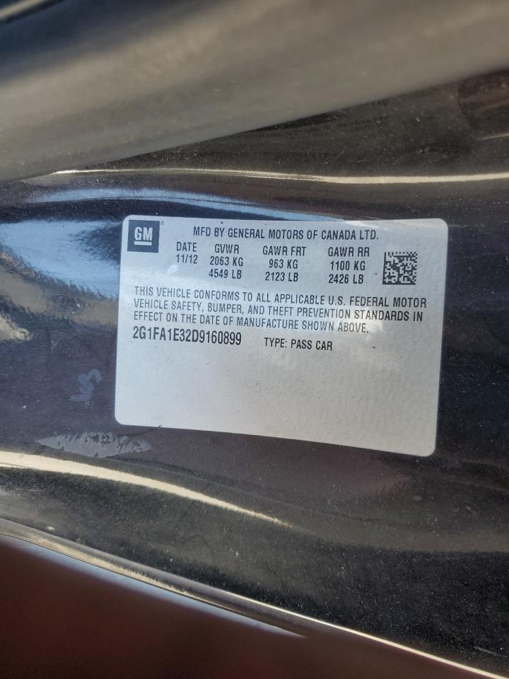 2013 Chevrolet Camaro Ls vin: 2G1FA1E32D9160899