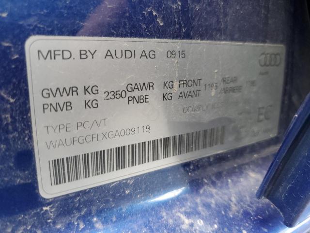 2016 AUDI S4 TECHNIK WAUFGCFLXGA009119