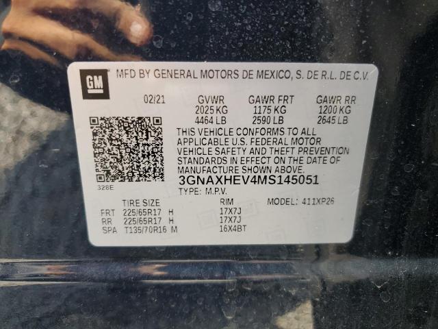 2021 Chevrolet Equinox Ls VIN: 3GNAXHEV4MS145051 Lot: 56623764