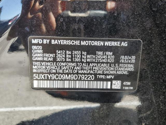 2021 BMW X3 xDrivem40I VIN: 5UXTY9C09M9D79220 Lot: 54557784
