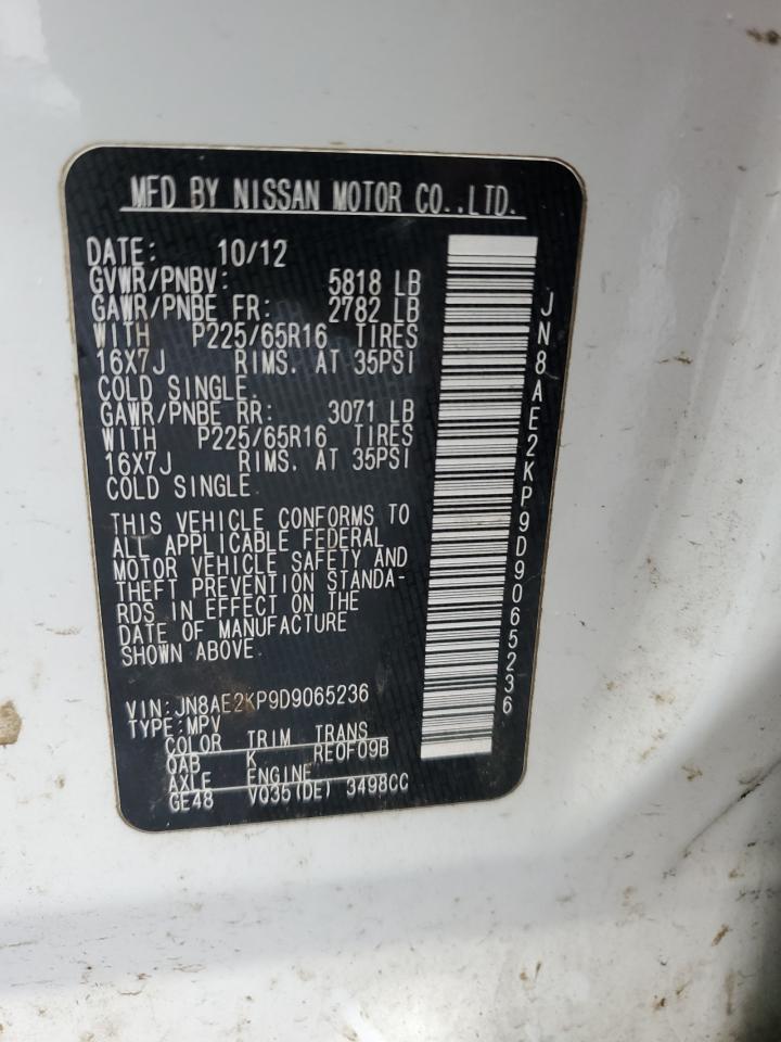 Lot #2957934846 2013 NISSAN QUEST S