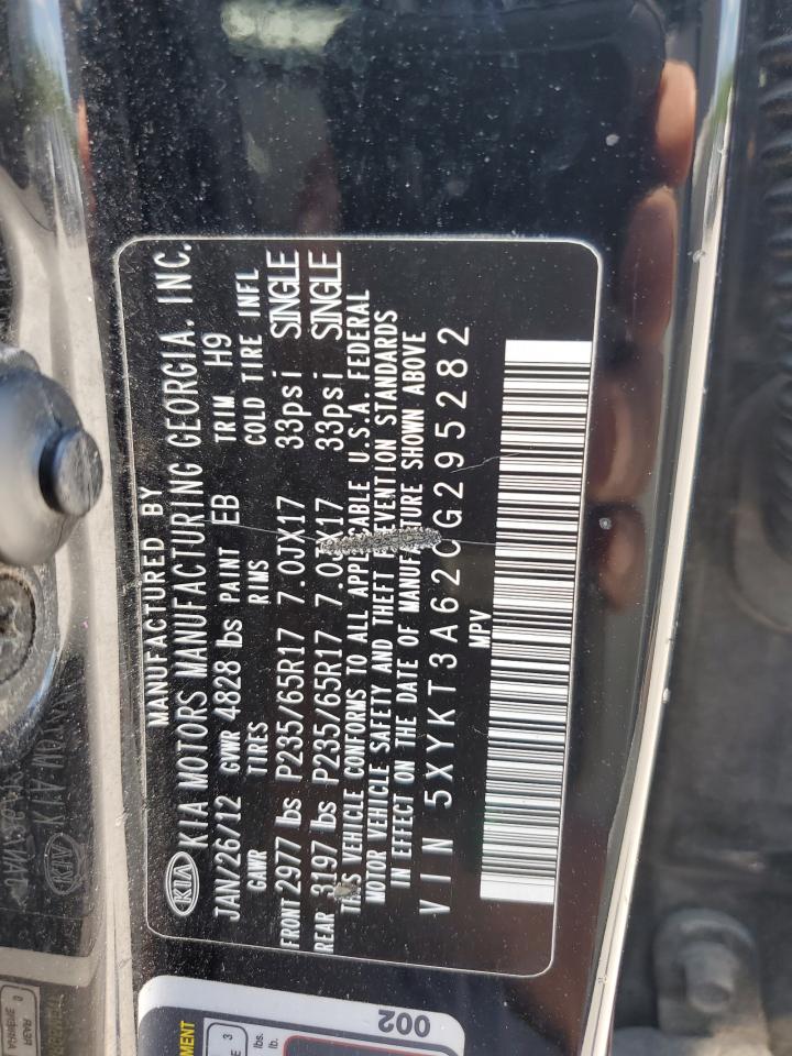 5XYKT3A62CG295282 2012 Kia Sorento Base