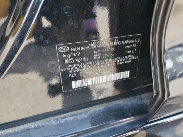 2019 Hyundai Sonata Limited VIN: 5NPE34AF1KH731713 Lot: 55347734