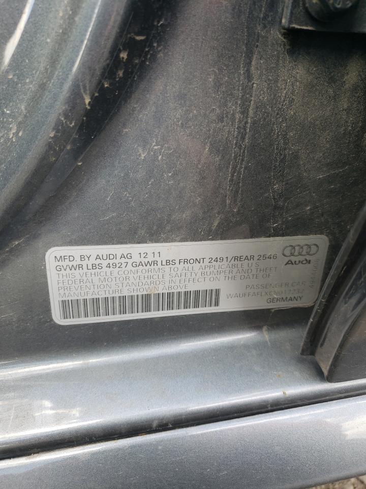 WAUFFAFLXCN017232 2012 Audi A4 Premium Plus