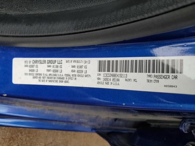 2014 Dodge Avenger Se VIN: 1C3CDZAB8EN152113 Lot: 54622664