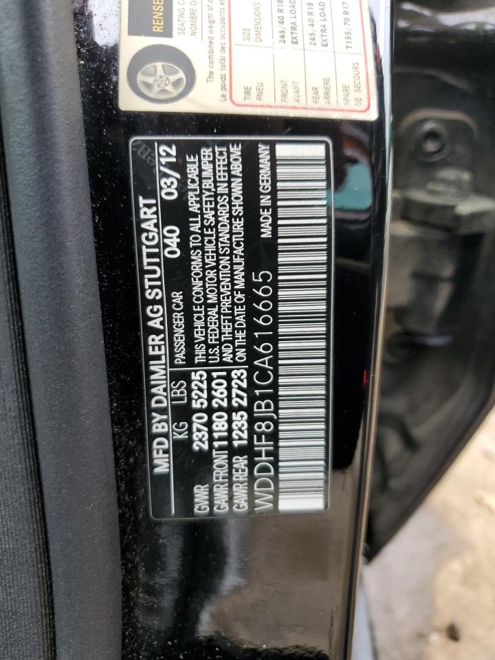 WDDHF8JB1CA616665 2012 Mercedes-Benz E 350 4Matic