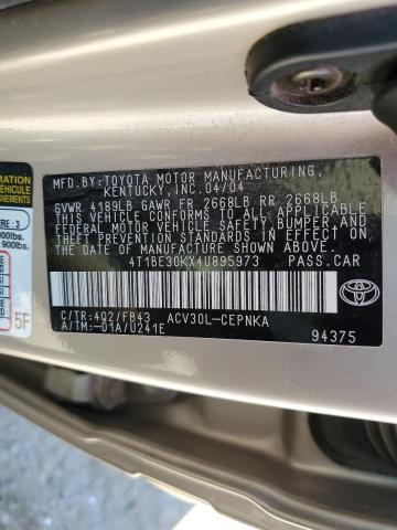 2004 Toyota Camry Le VIN: 4T1BE30KX4U895973 Lot: 53342434