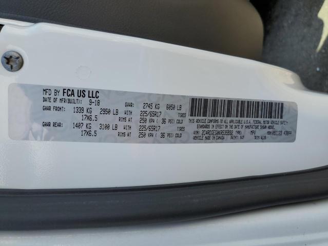 2019 Dodge Grand Caravan Gt VIN: 2C4RDGEG0KR535932 Lot: 55667364