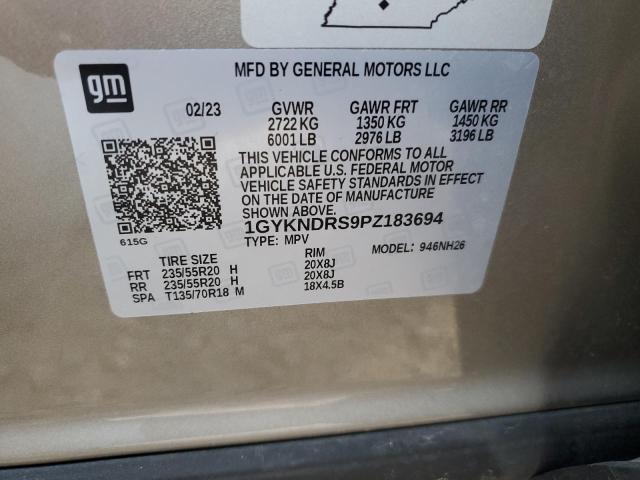 2023 Cadillac Xt5 Premium Luxury VIN: 1GYKNDRS9PZ183694 Lot: 56070714