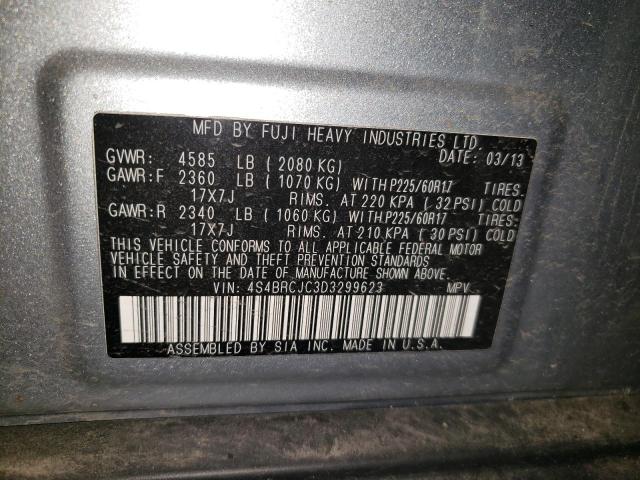 2013 Subaru Outback 2.5I Limited VIN: 4S4BRCJC3D3299623 Lot: 54978294