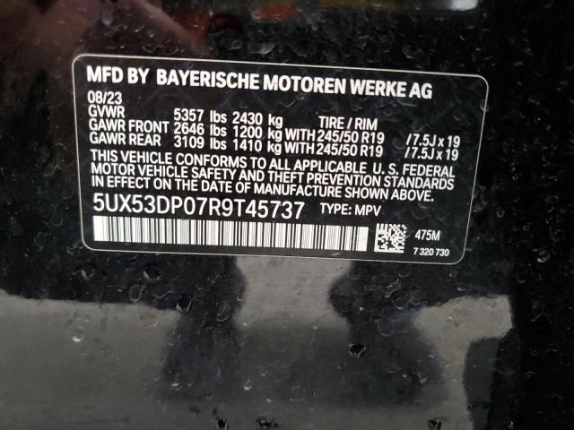 Lot #2509968736 2024 BMW X3 XDRIVE3 salvage car