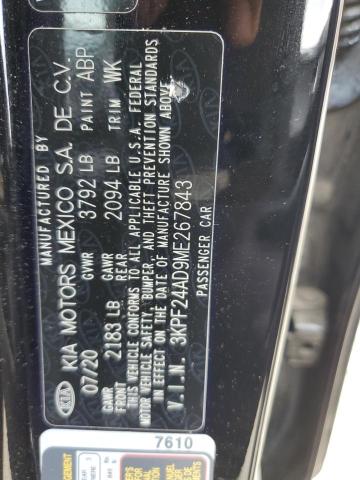 2021 Kia Forte Fe VIN: 3KPF24AD9ME267843 Lot: 53761444