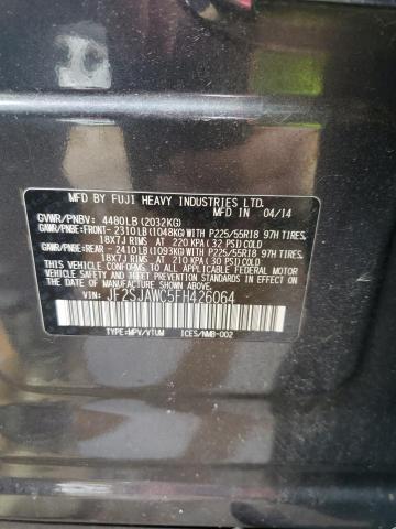 2015 Subaru Forester 2.5I Touring VIN: JF2SJAWC5FH426064 Lot: 53059954