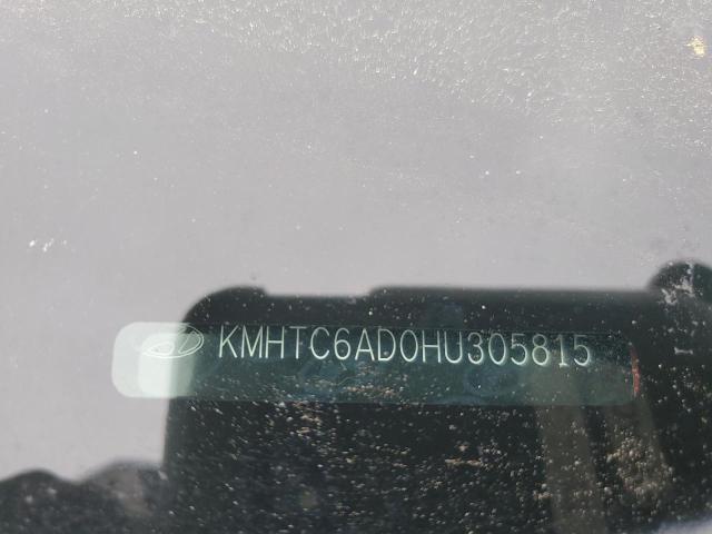 2017 Hyundai Veloster VIN: KMHTC6AD0HU305815 Lot: 53506654