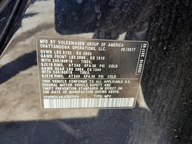 2018 VOLKSWAGEN ATLAS SE - 1V2DR2CA8JC507024