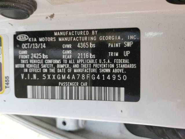 2015 Kia Optima Lx VIN: 5XXGM4A78FG414950 Lot: 55573174