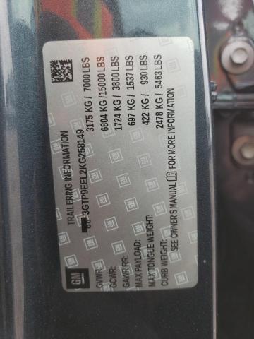 2019 GMC Sierra K1500 At4 VIN: 3GTP9EEL2KG258149 Lot: 56235354