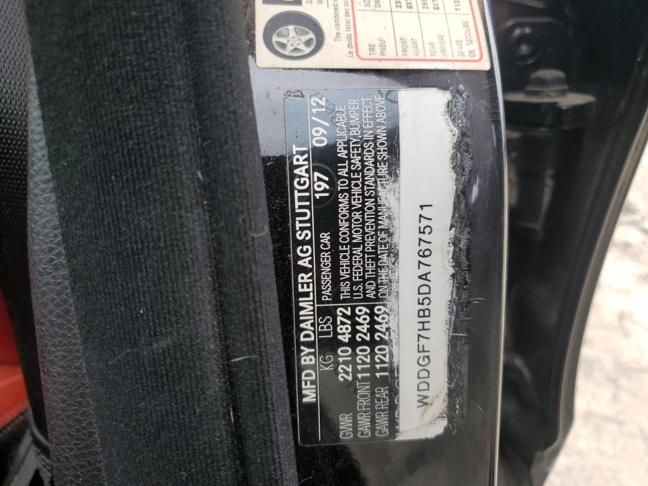 WDDGF7HB0DA784763 2013 Mercedes-Benz C 63 Amg