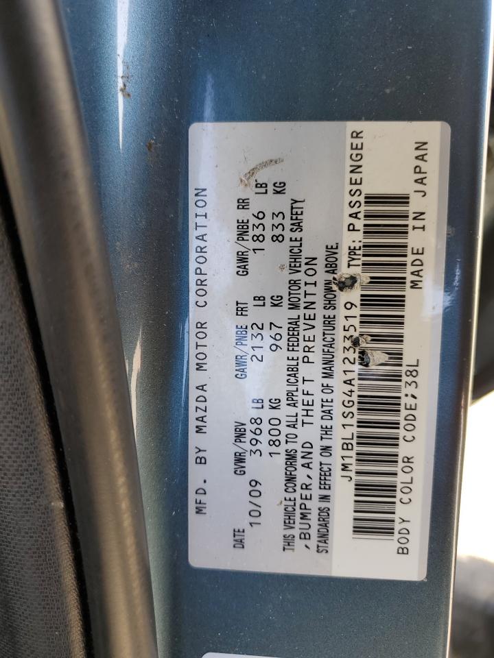 JM1BL1SG4A1233519 2010 Mazda 3 I