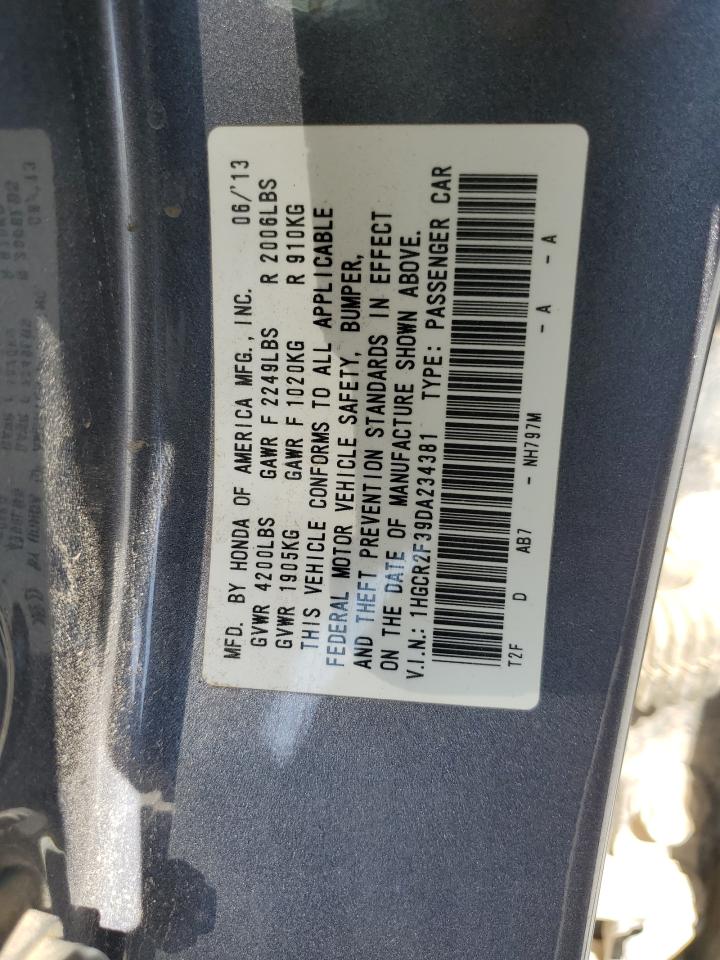 1HGCR2F39DA234381 2013 Honda Accord Lx