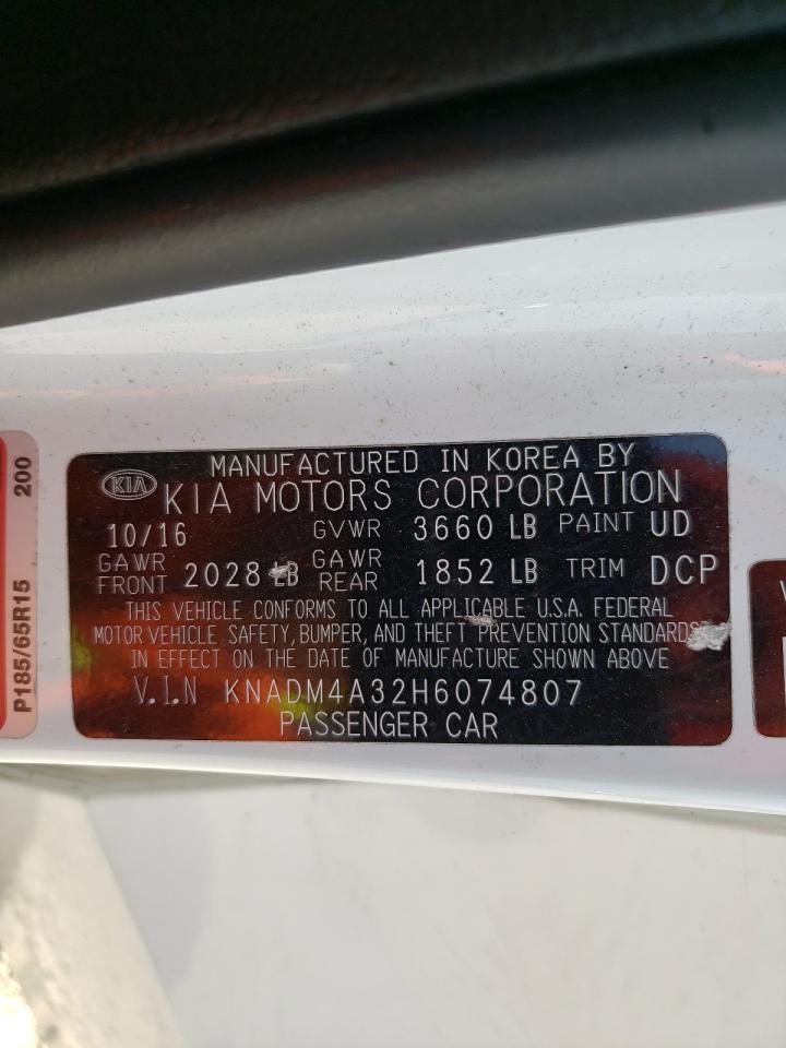 KNADM4A32H6074807 2017 Kia Rio Lx