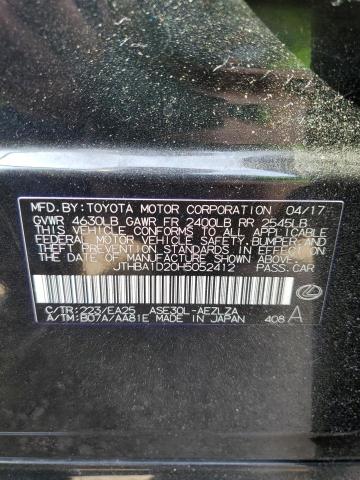 2017 Lexus Is 200T VIN: JTHBA1D20H5052412 Lot: 56828274