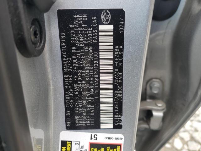 VIN 4T1C11AK8PU139100 2023 Toyota Camry, LE no.12