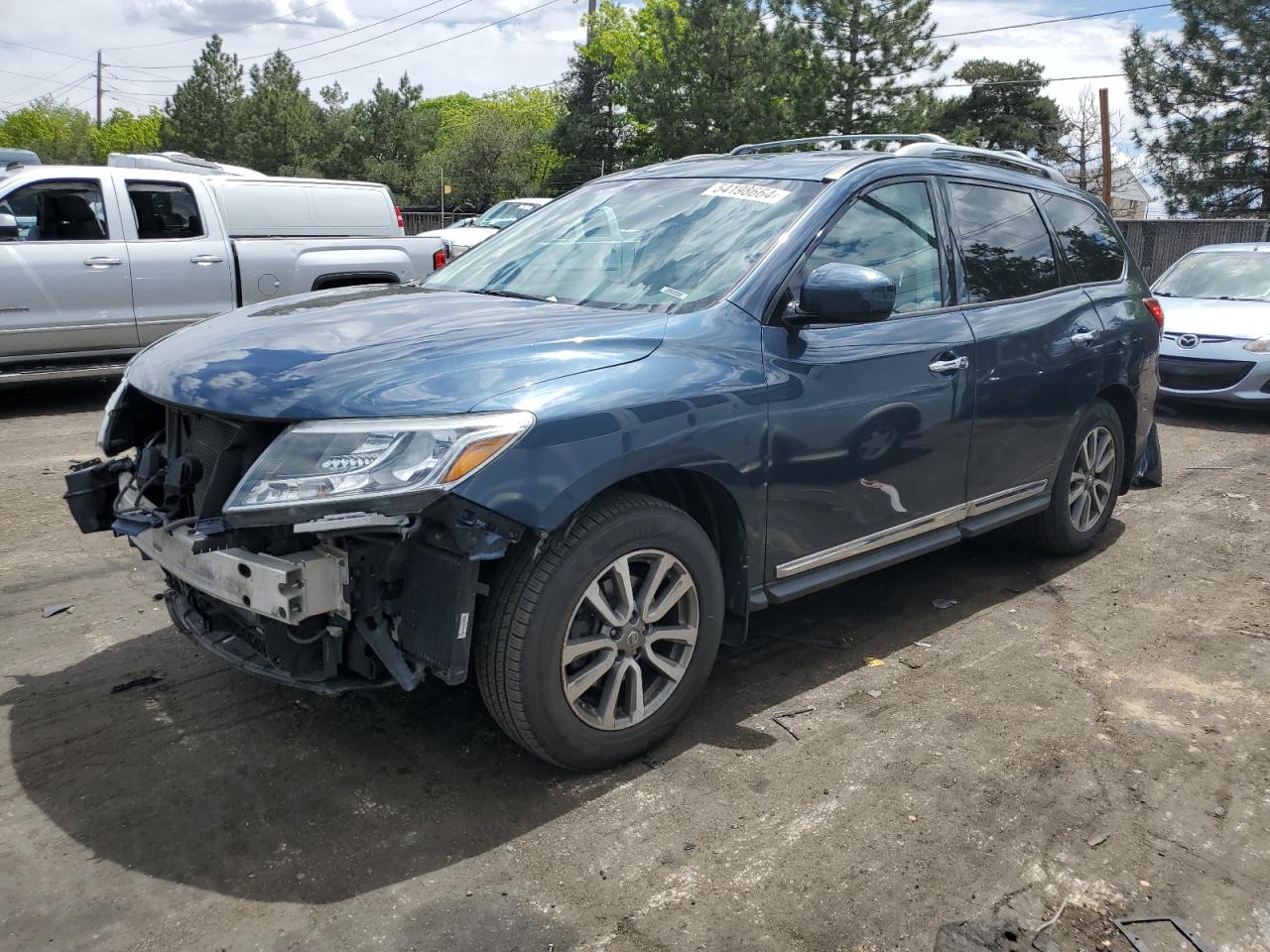 2014 Nissan Pathfinder S vin: 5N1AR2MM8EC617523